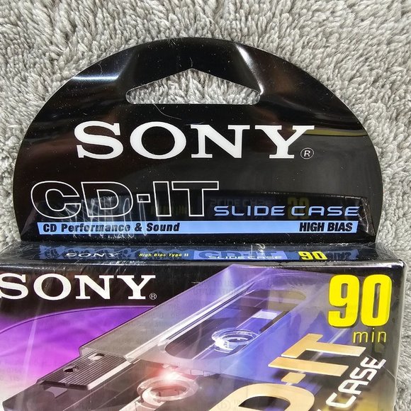 Sony 2 pack Cassette Tapes CD-IT Slide Case performance & Sound High Bias 90Min - Picture 9 of 12